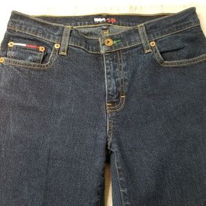 TOMMY JEANS Midrise Straight Leg Dark Wash A7-0200
